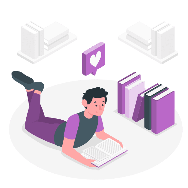 Illustration of reading and learning resources